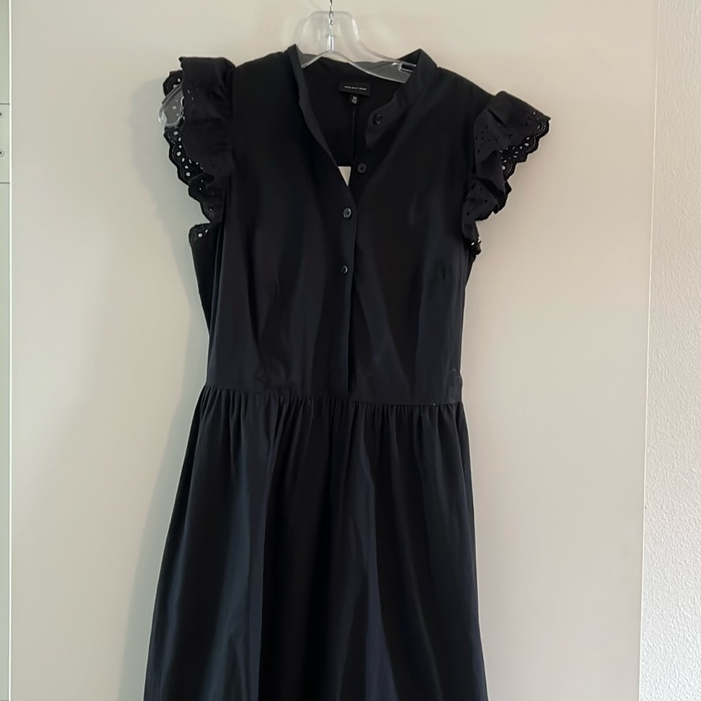 Black cotton maxi dress